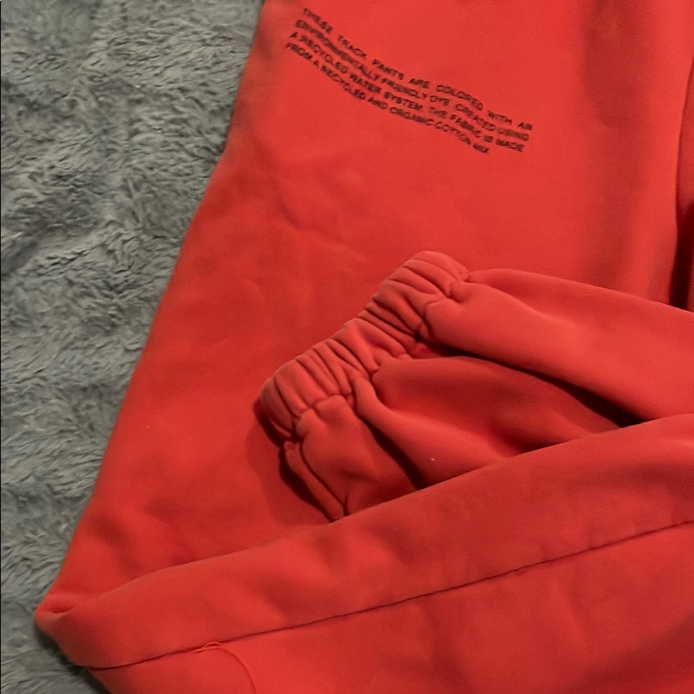 pangaia size s red sweatpants streetwear